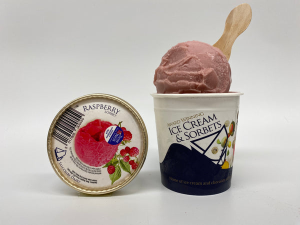 RASPBERRY SORBET FROM SALCOMBE DAIRY