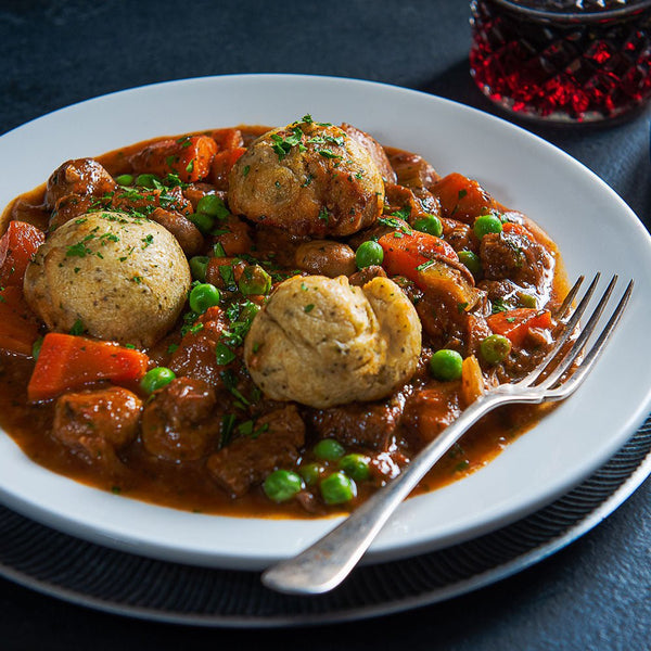 BEEF CASSEROLE WITH HERB DUMPLINGS - Devon Farm Kitchen