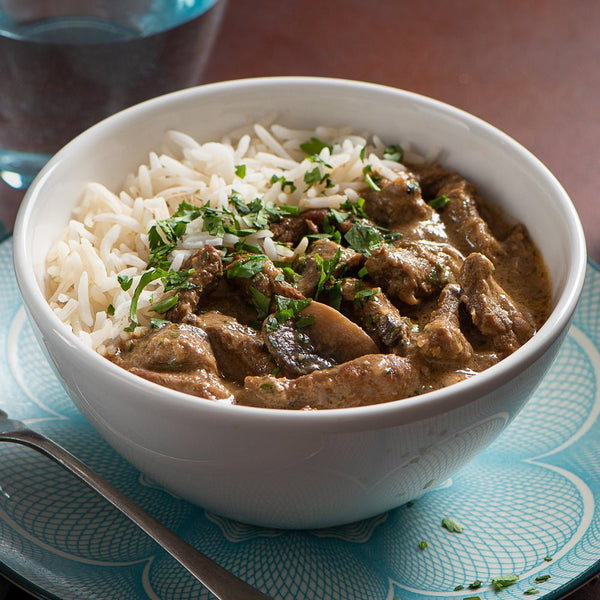 BEEF STROGANOFF & RICE - Devon Farm Kitchen