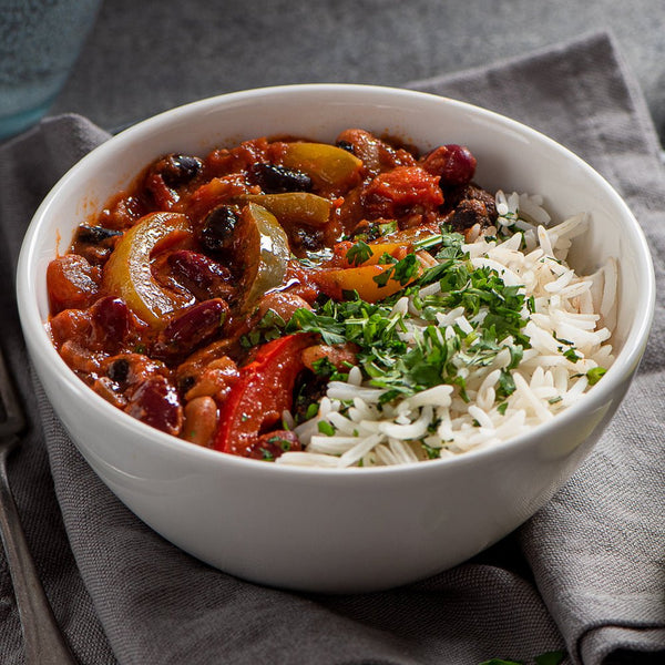 MIXED BEAN CHILLI & RICE - Devon Farm Kitchen