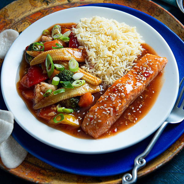 SALMON WITH SWEET & SOUR VEG - Devon Farm Kitchen