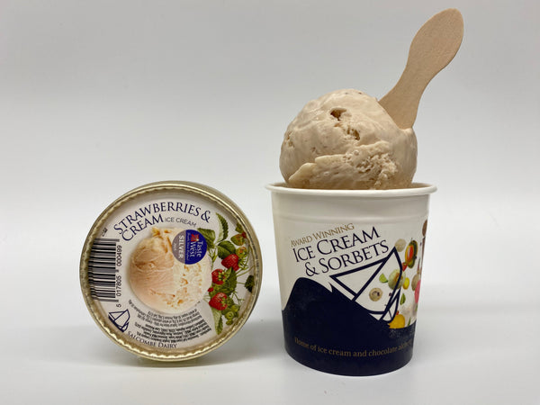 Strawberries & Cream Salcombe Dairy Ice Cream - Devon Farm Kitchen