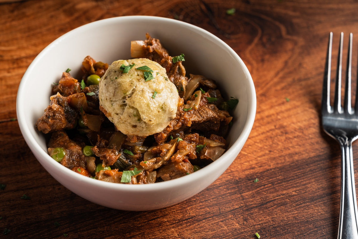 Slow Cooked Beef Casserole with Dumplings