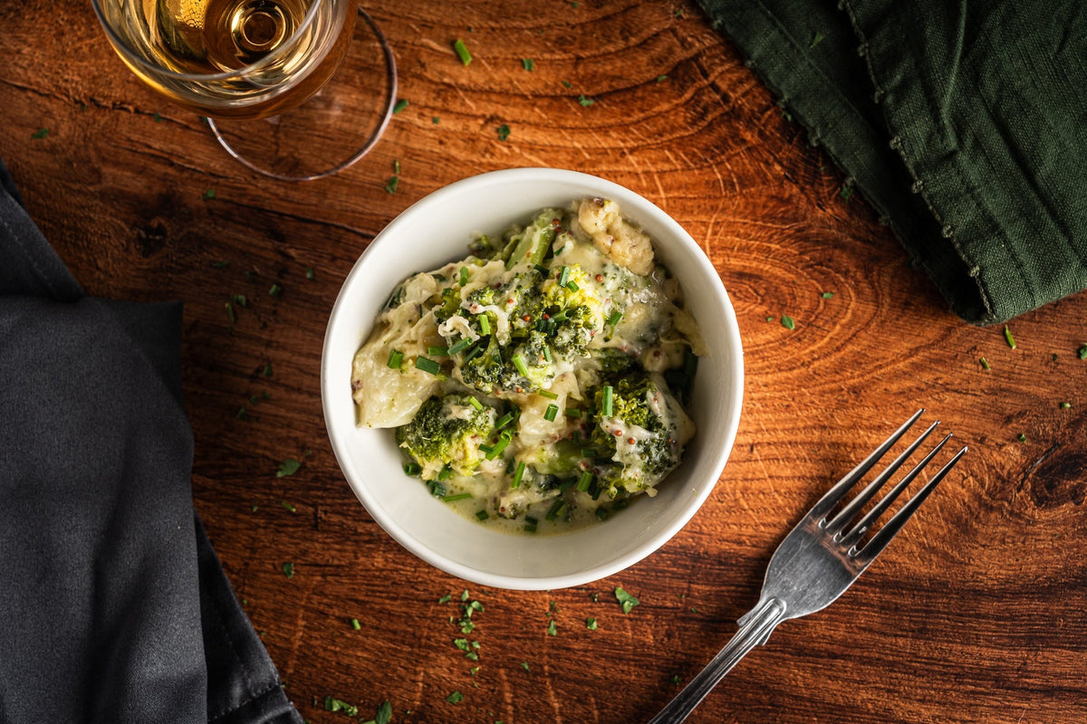 Garden Cauliflower & Broccoli Cheese Bake