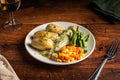White Fish in a Creamy Parsley Sauce