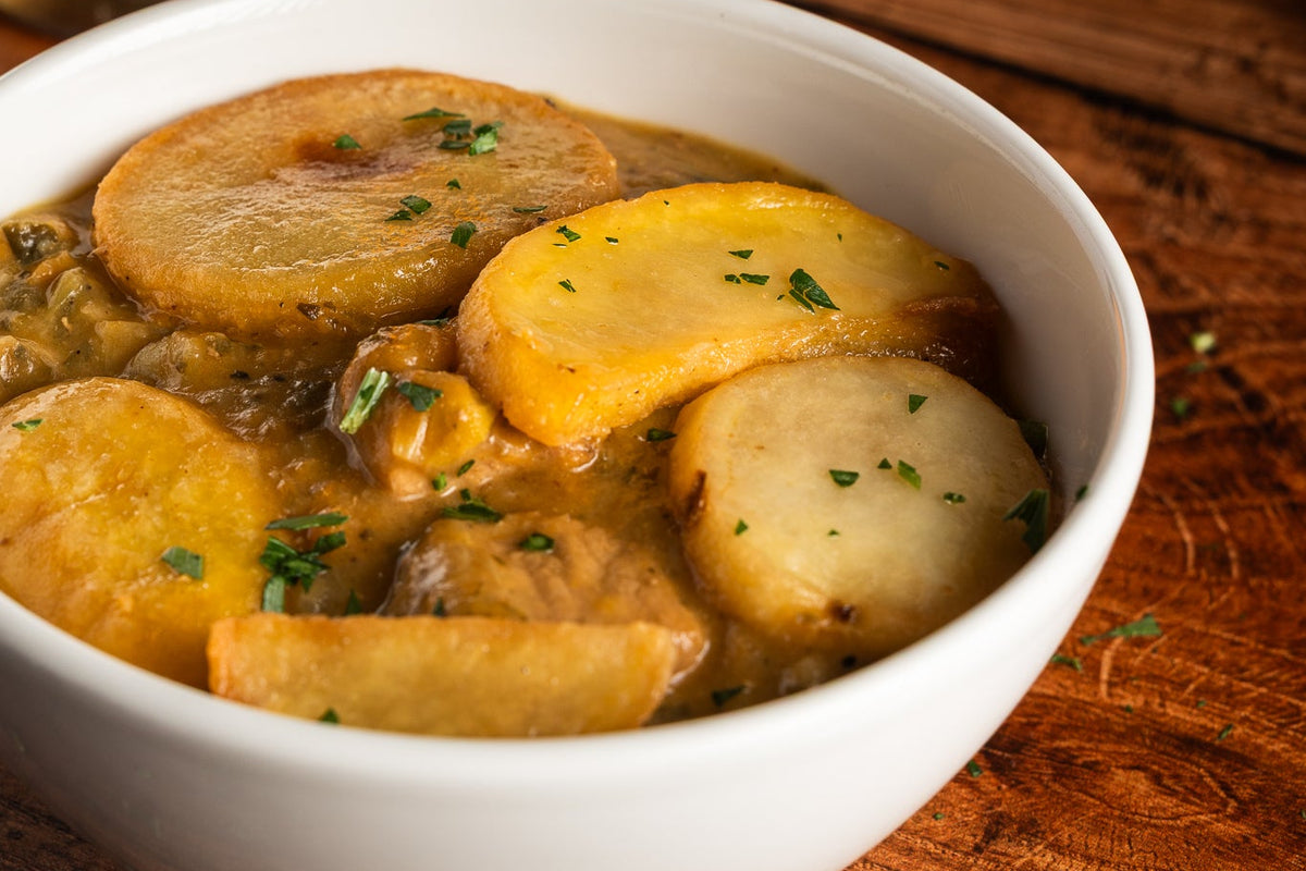 Pork, cider & sage hotpot