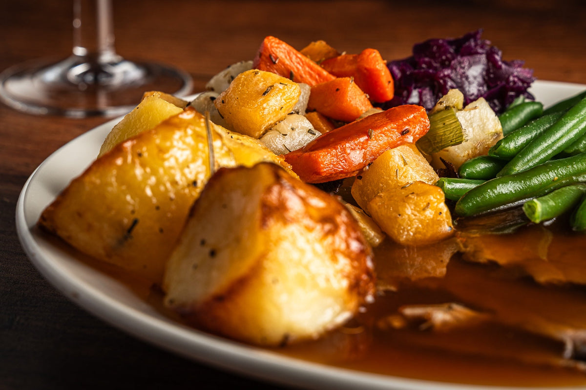 Roast Lamb in Mint Gravy