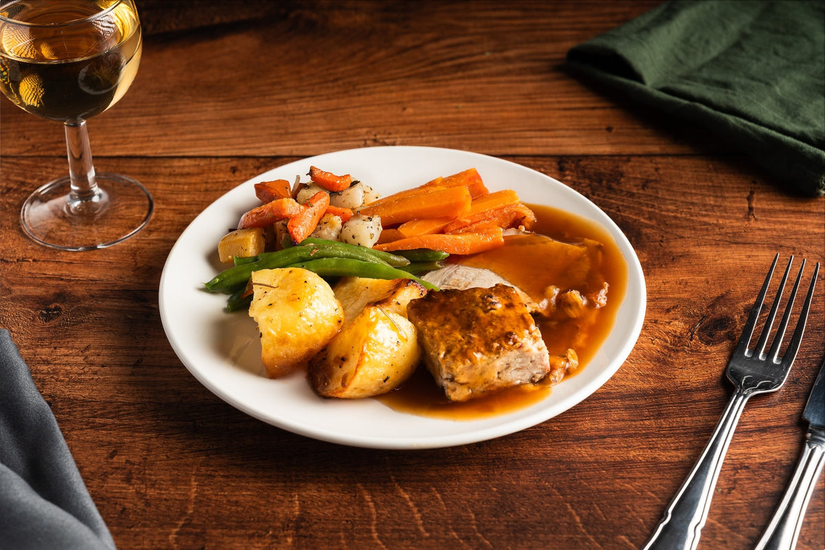 Roast Pork with Sausagemeat Stuffing