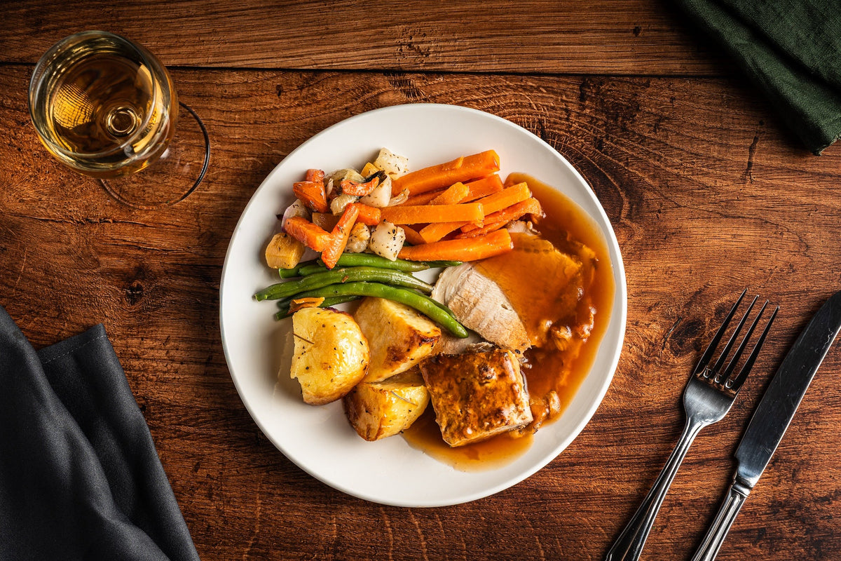 Roast Pork with Sausagemeat Stuffing