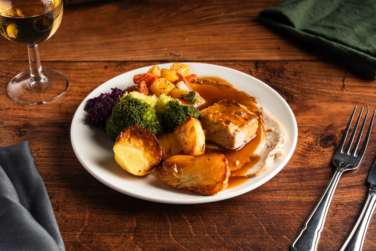 Traditional Roast Turkey with Stuffing