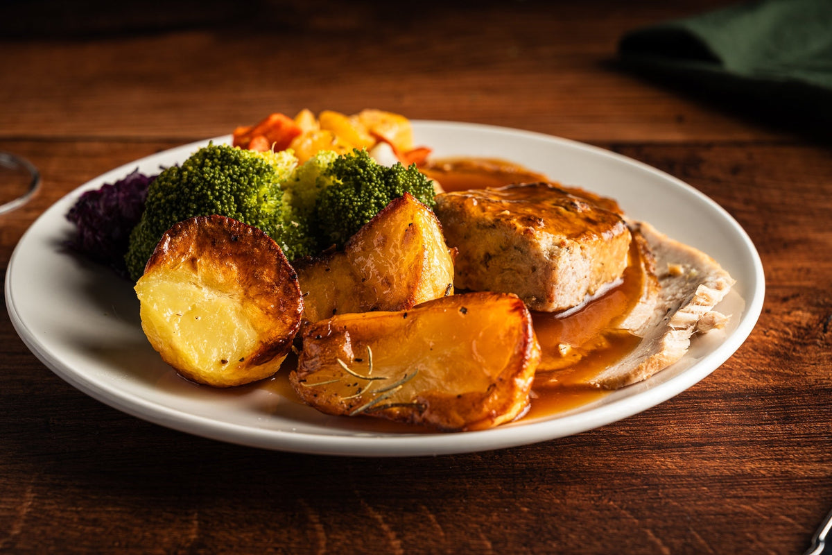 Traditional Roast Turkey with Stuffing