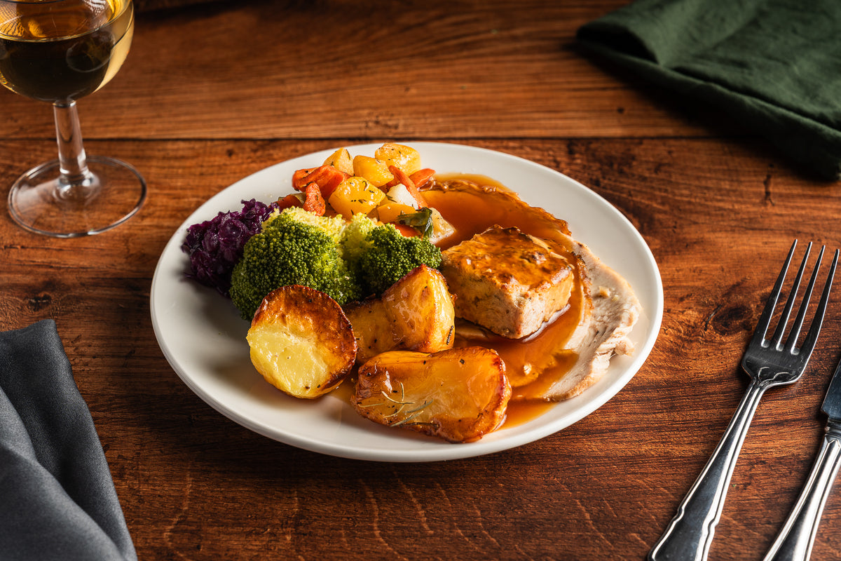 Traditional Roast Turkey with Stuffing
