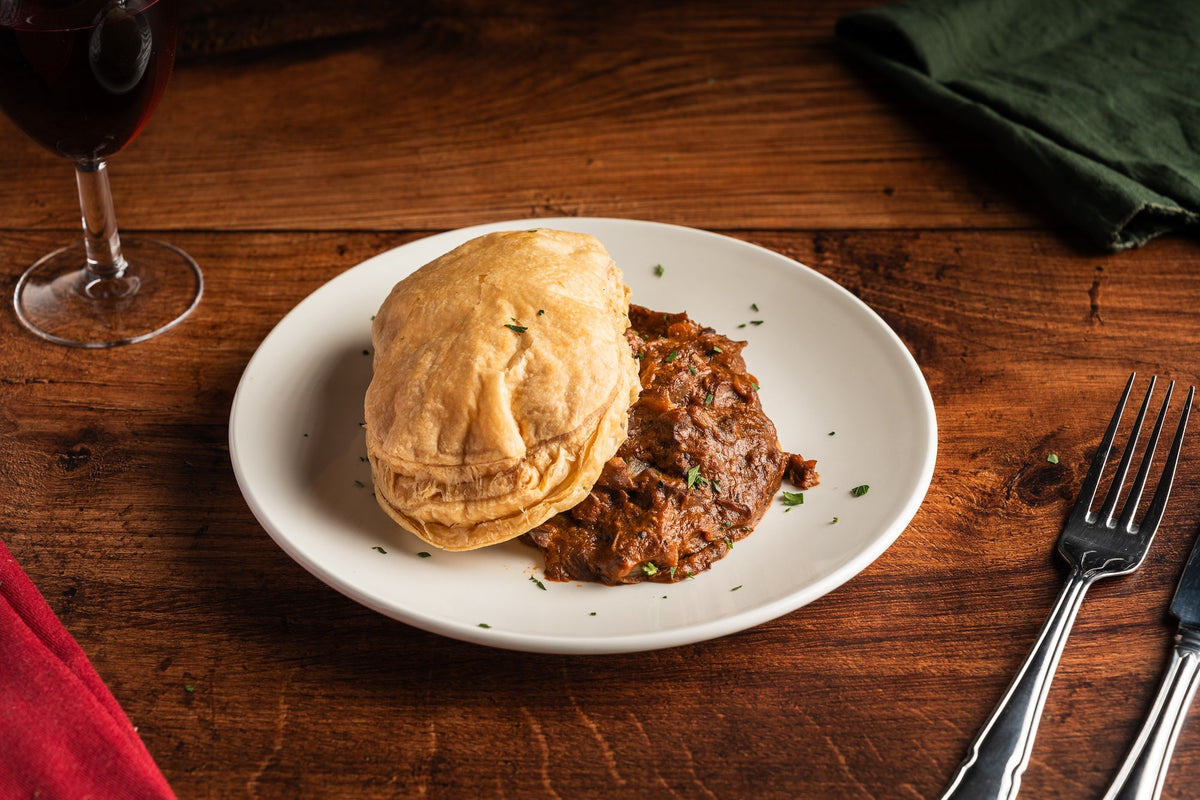 Steak & Kidney Pie with Rich Gravy