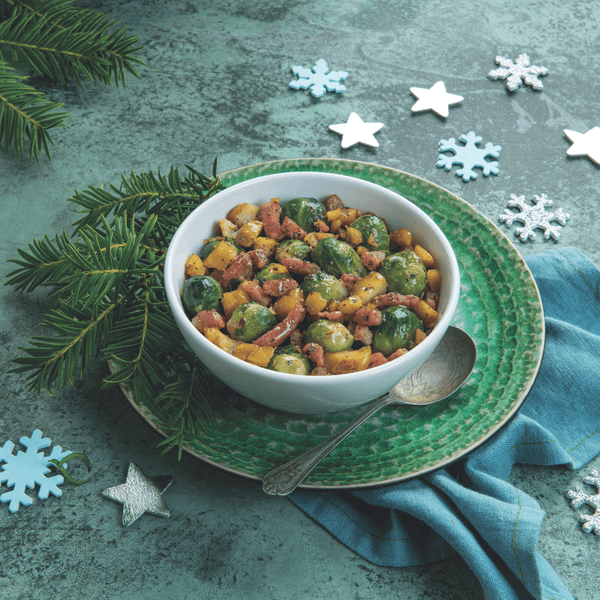 SPROUTS WITH BACON & CHESTNUTS - Devon Farm Kitchen